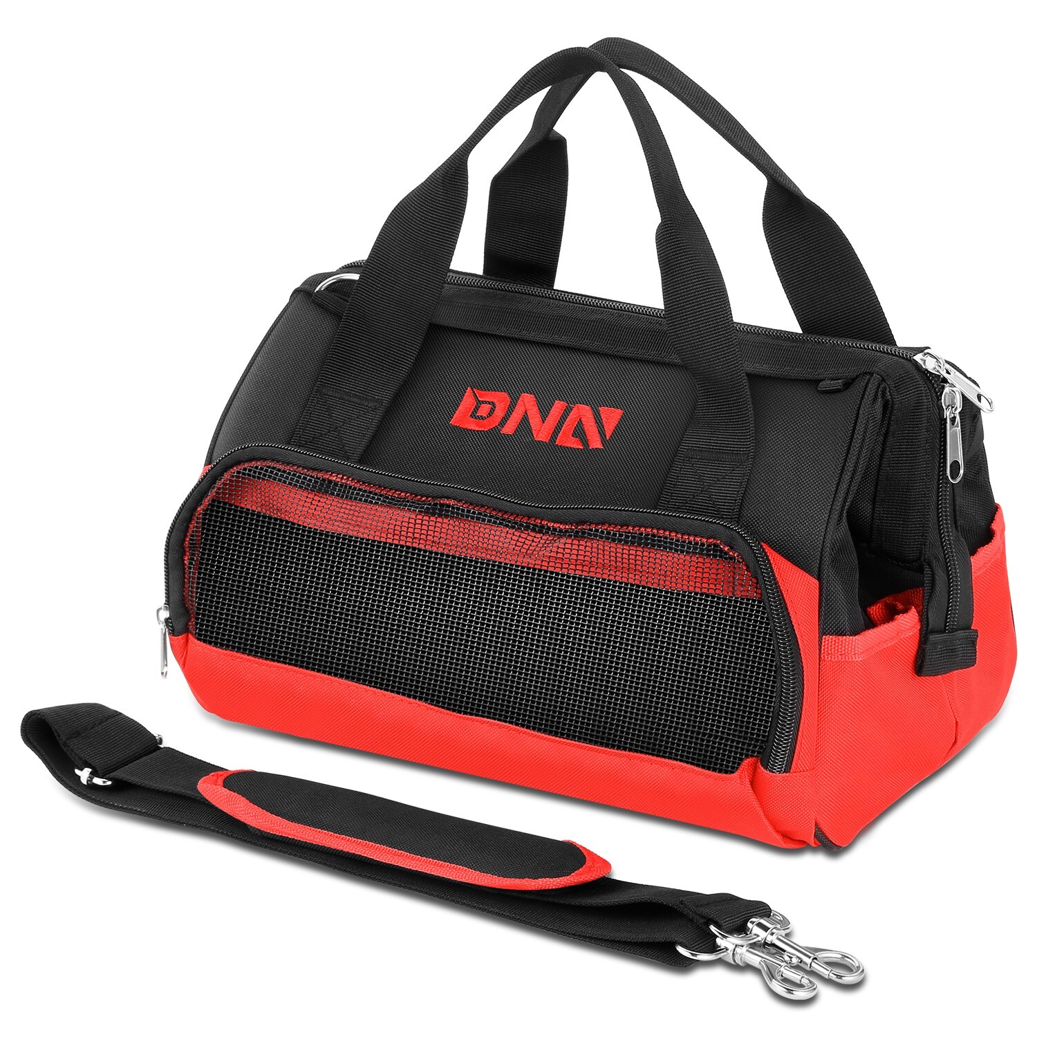 12.2″Lx7.8″Wx9.4″H 600 Oxford Waterproof Tool Bag w/ Adjustable Shoulder Strap