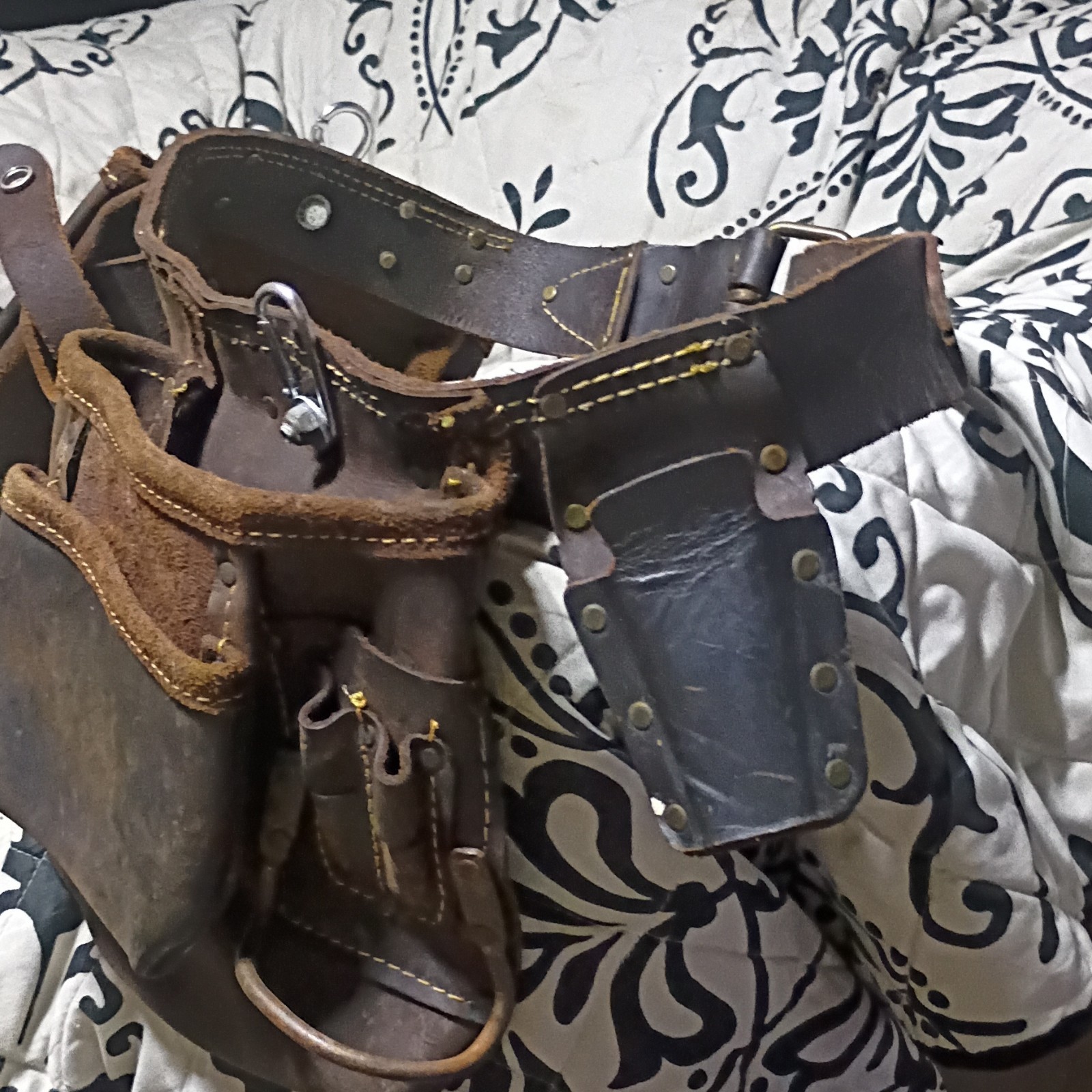 Craftsman Craftsman Brown Leather Tool Belt with Pouch Set, 1 Item
