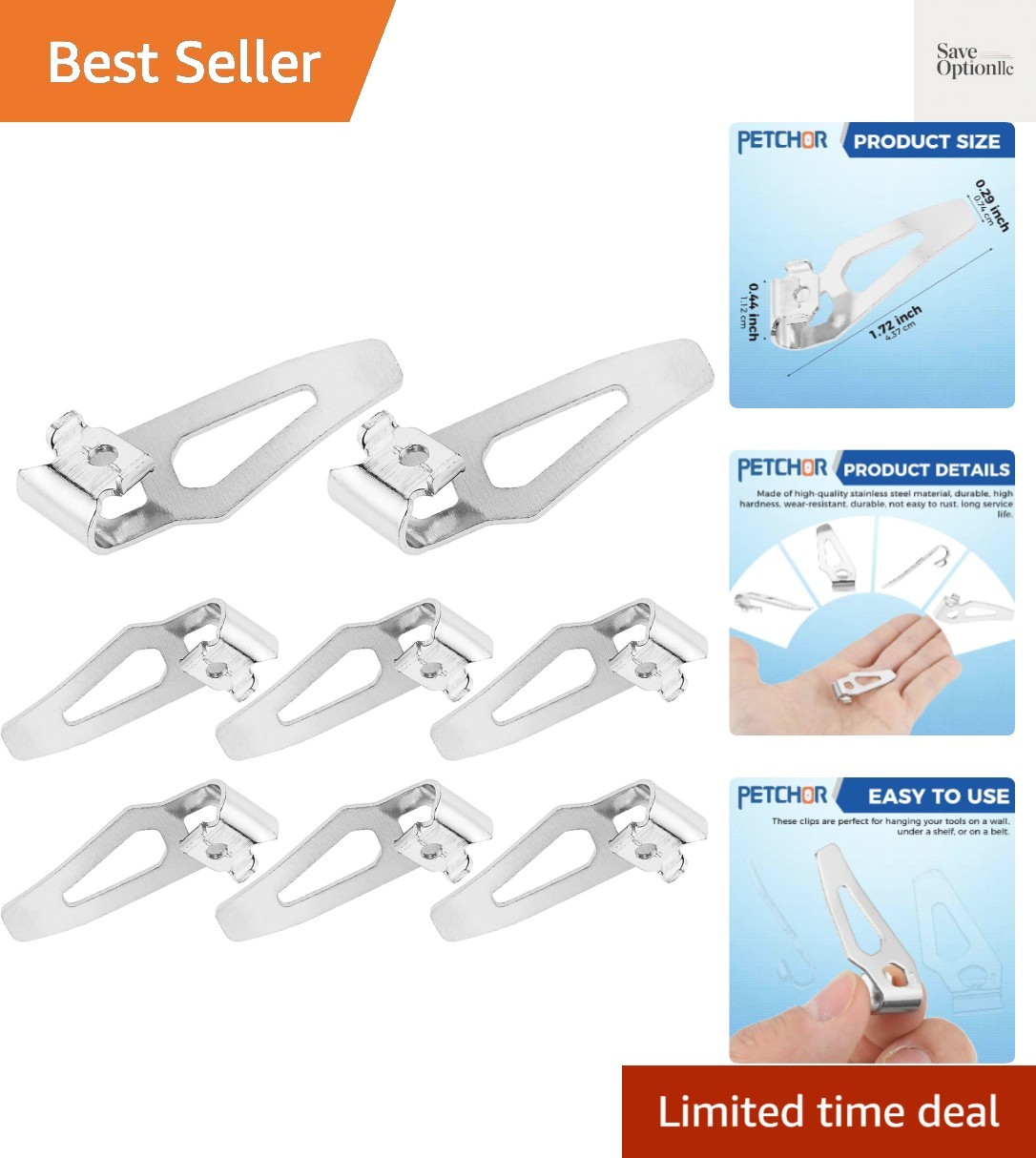 42-70-0490 Belt Clip Hook and Screw for M12 Power Tools, 8PCS 48-67-0010 Belt…