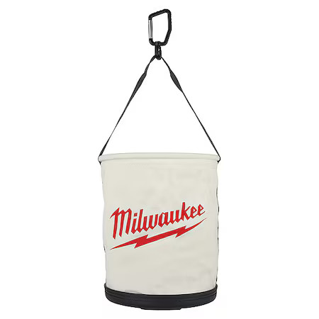 Milwaukee Tool 48-22-8271 Canvas Utility Bucket, White