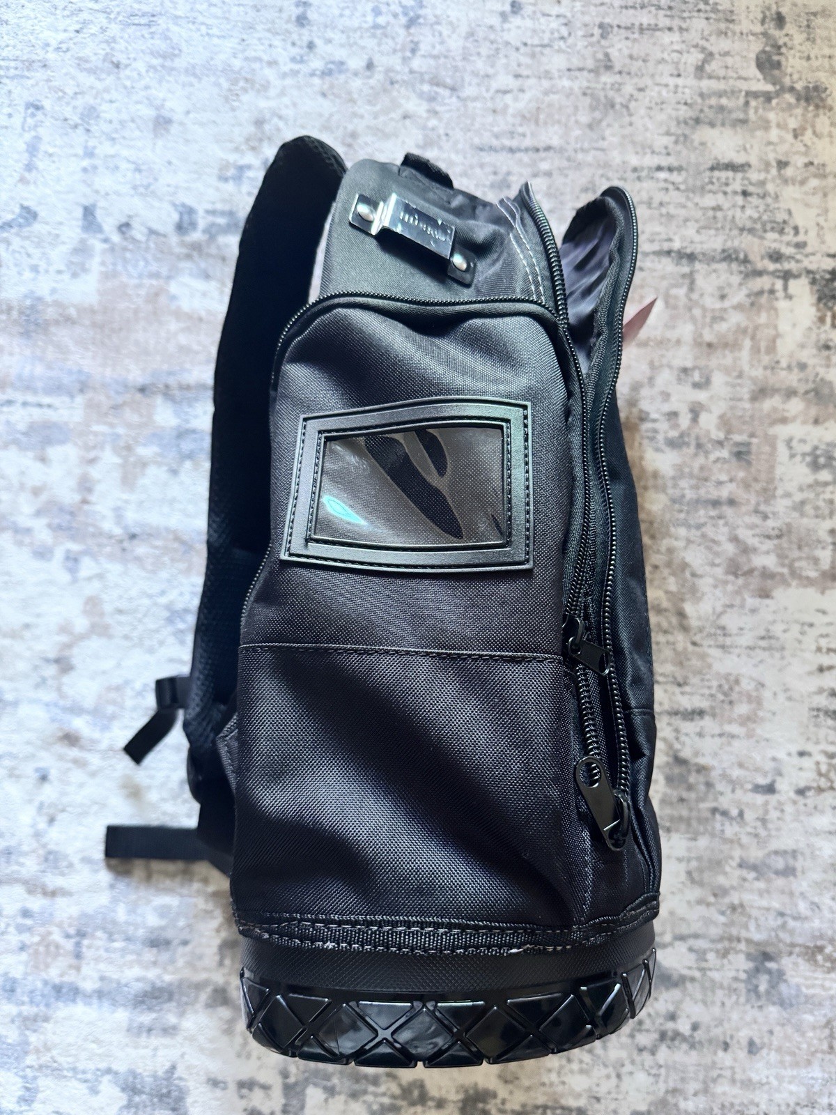Husky 16 in Tool Backpack Black/Red 600D 21 Pockets Waterproof Molded Base