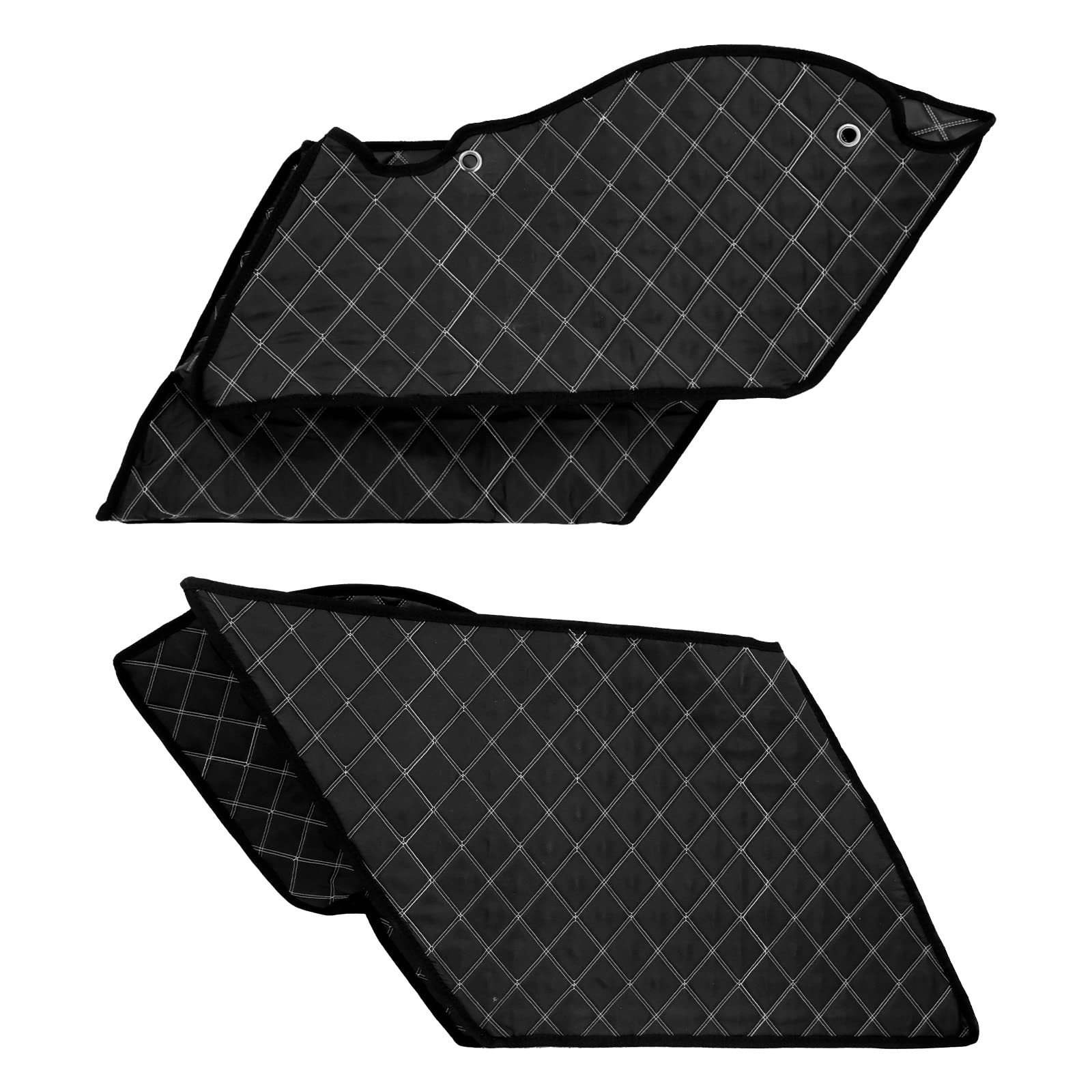 5” Stretched Saddlebag Liners Inserts White Thread Compatible with Harley 20…