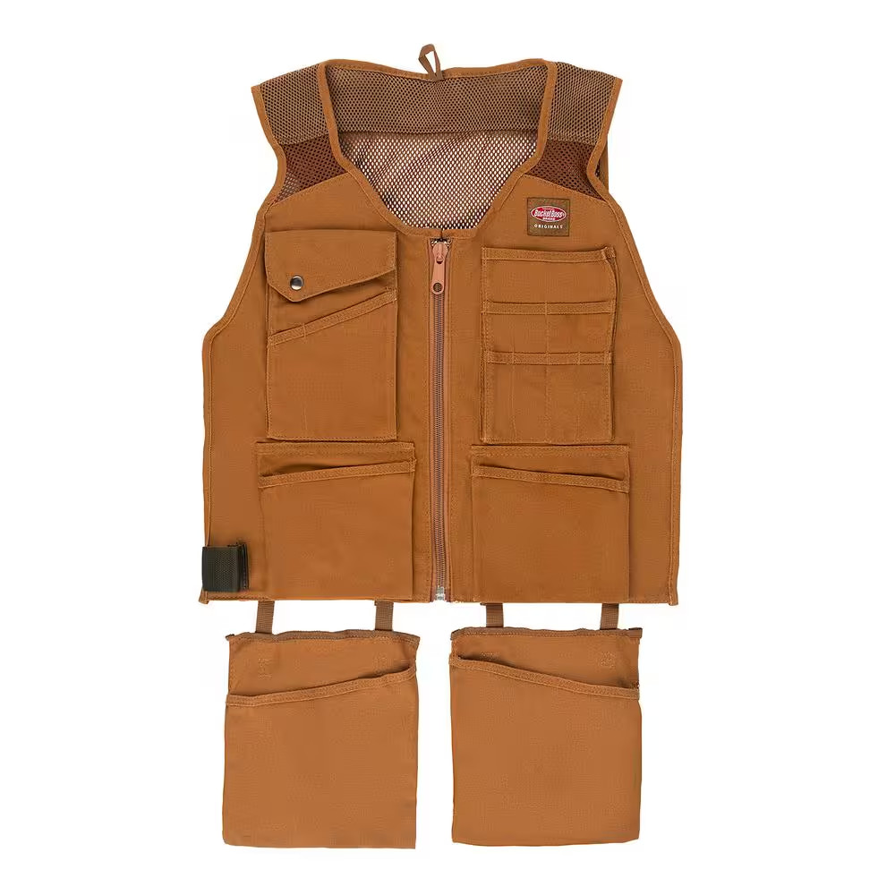 14-Pocket Canvas Tool Work Apron (Large/Extra-Large)