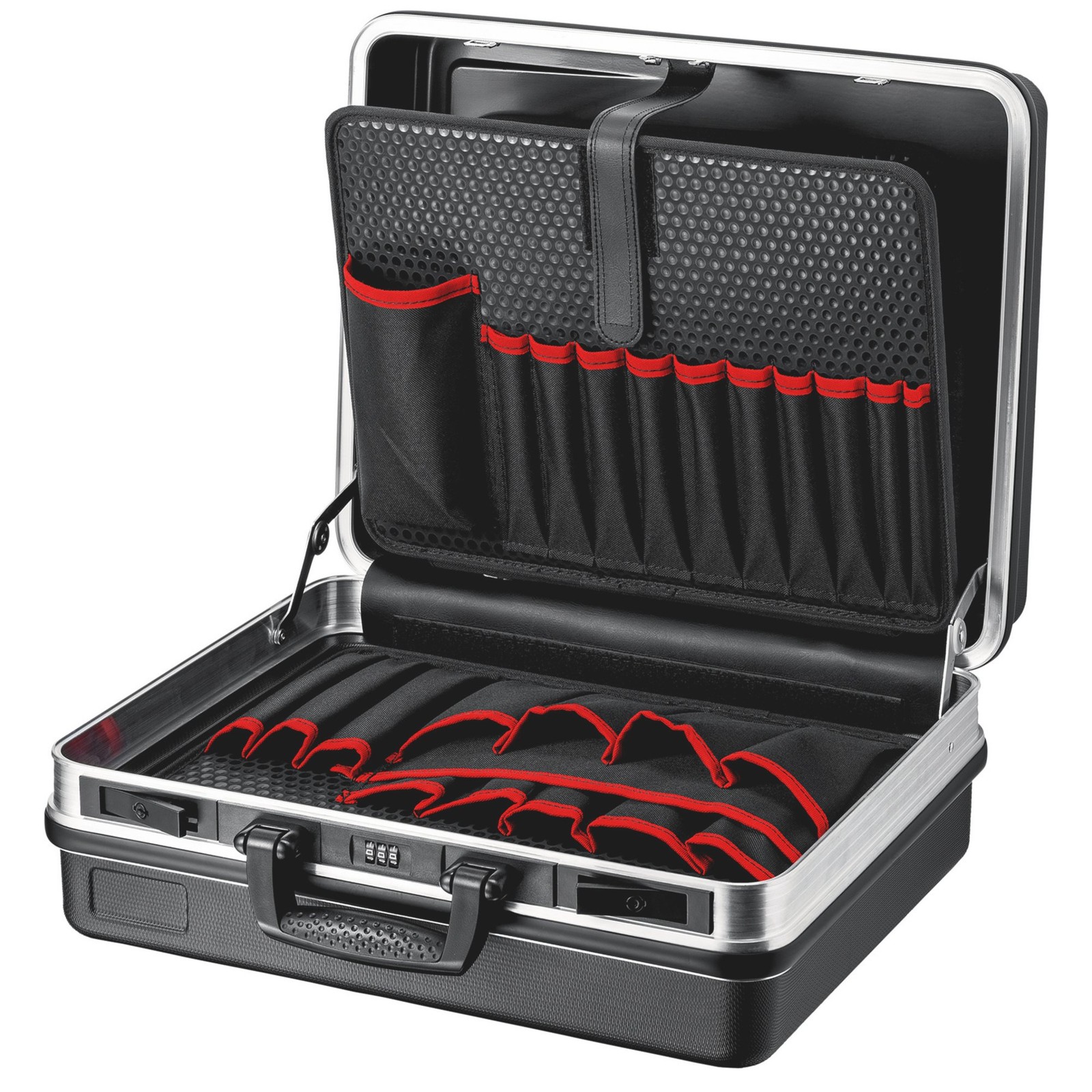 KNIPEX LE Tool Case Basic Empty 21 tool Pockets ABS Material Black 00 21 05