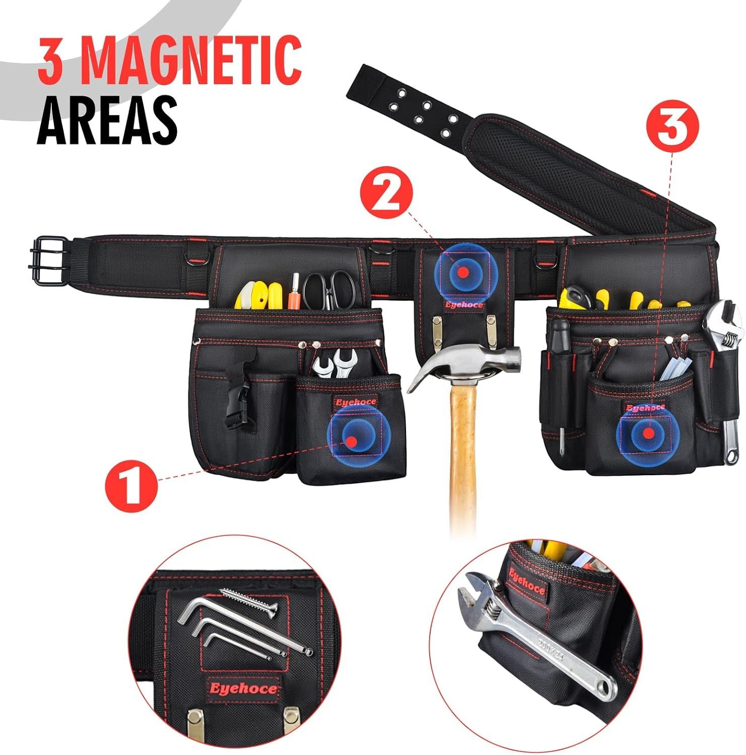 Adjustable Tool Rig with 18 Pockets – Ideal for Carpenters & Electricians