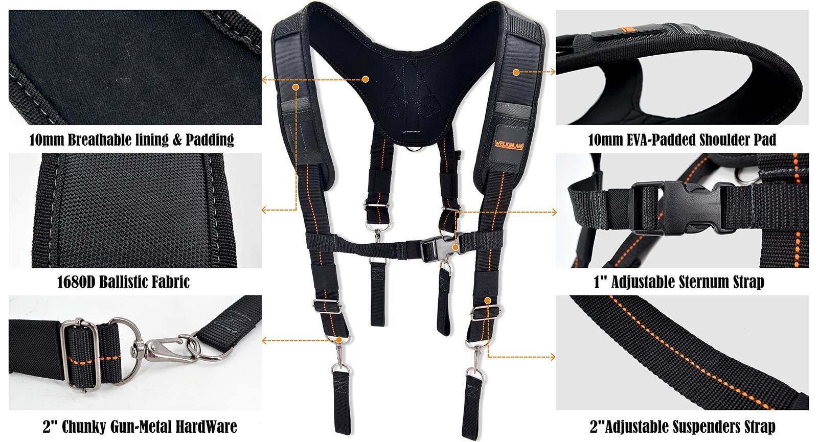 Tirantes Para Cinturon De Herramientas De Alta Calidad Para Hombre De Lujo