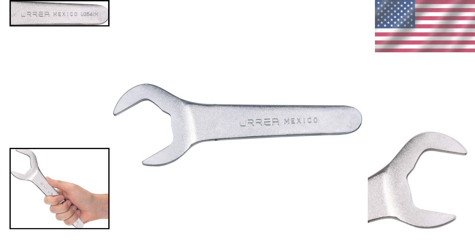 Superior 30 Degree Open End Wrench – Lightweight, Polished Steel Finish
