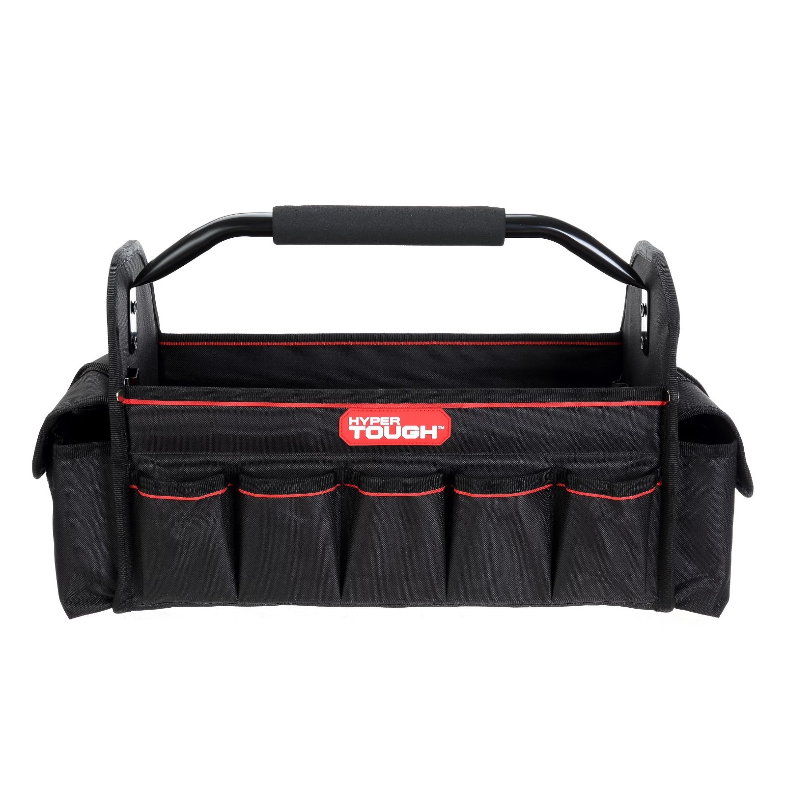 Hyper Tough 16-inch Open Top Tote with Soft Grip Handle