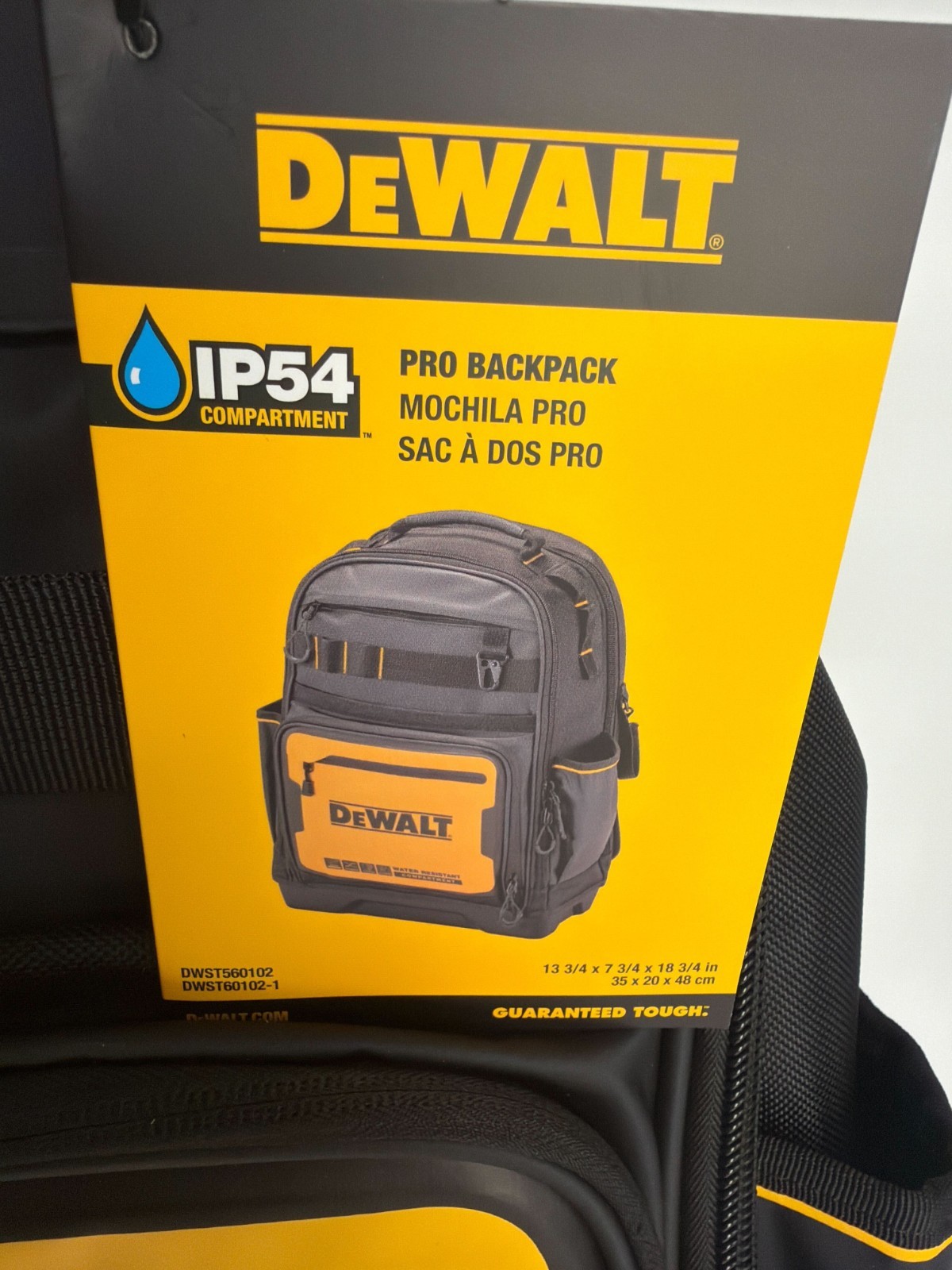 [NEW] (DWST560102) DeWALT PRO Backpack, Tool Storage and Organization