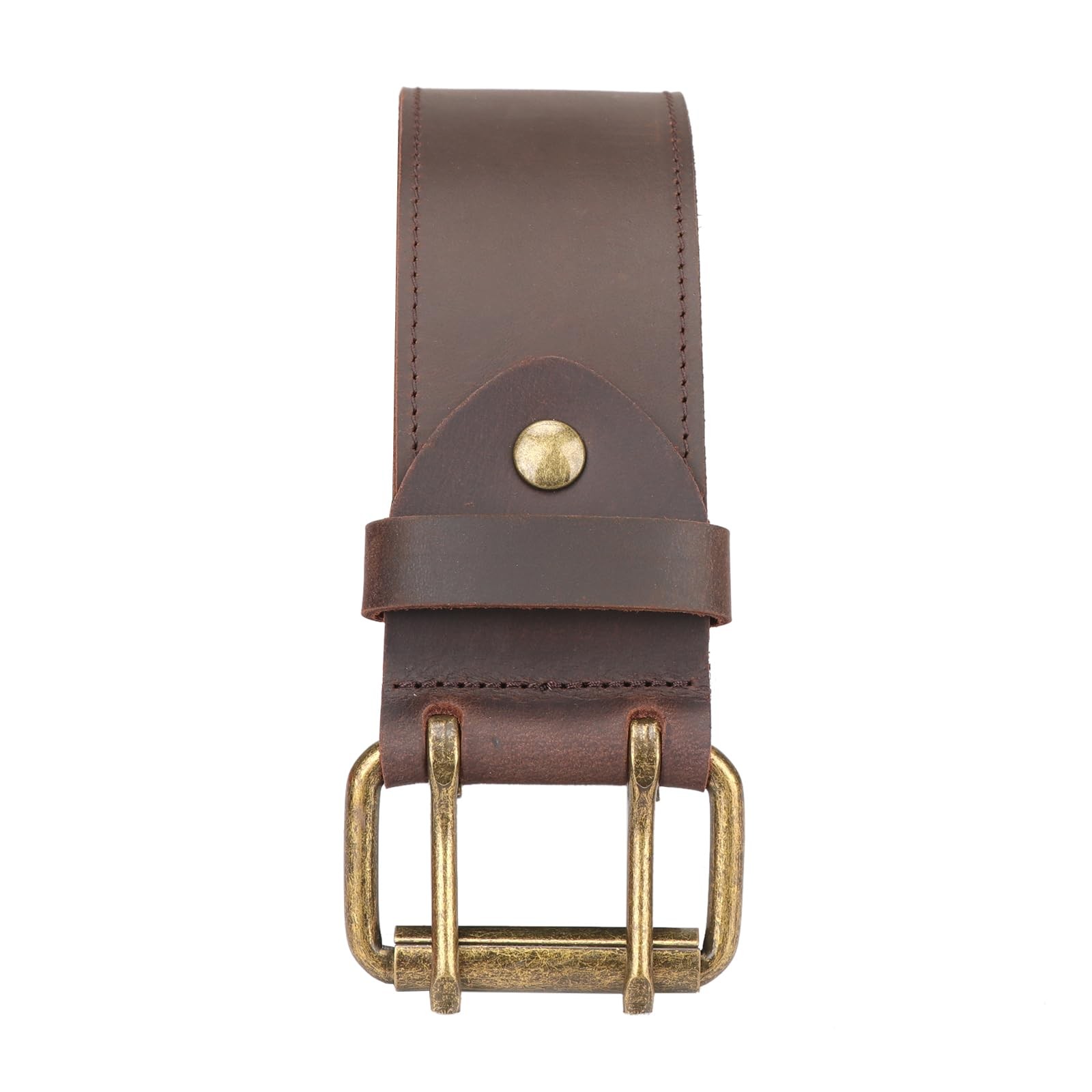 Tourbn Tourbon Leather Workshop Tool Work Belt 2” Wide with Double Prong Tongue
