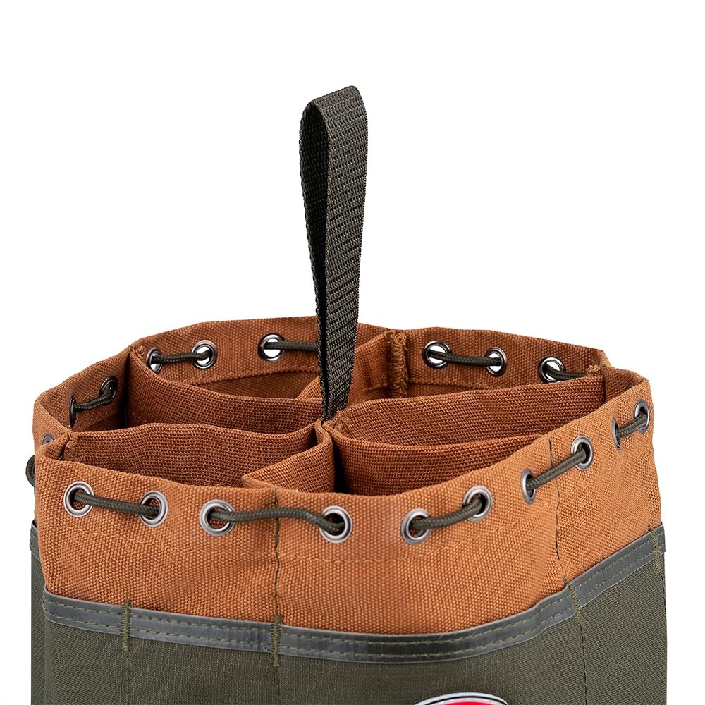 Canvas Organizer Parachute Bag 19 Pockets 10″D x 6.5″H – Fits 5 Gallon Buckets