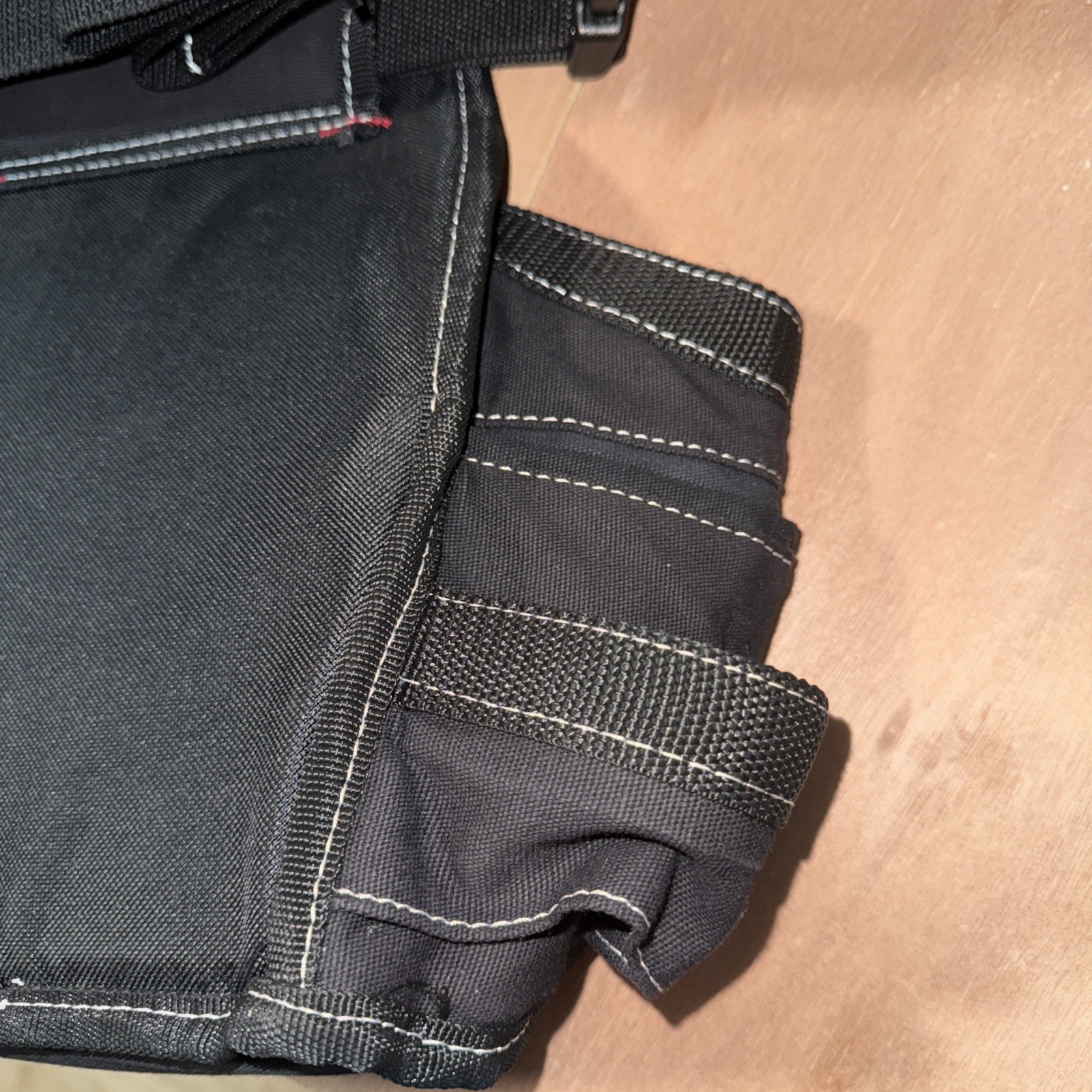 DICKIES Tool Belt Pouch 8 Pocket Webbing Reinforced Black 57054