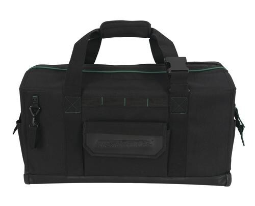 24″ Black Polyester 41 Pocket Loops Tool Bag Nickel Plated Jobsite Gear Storage