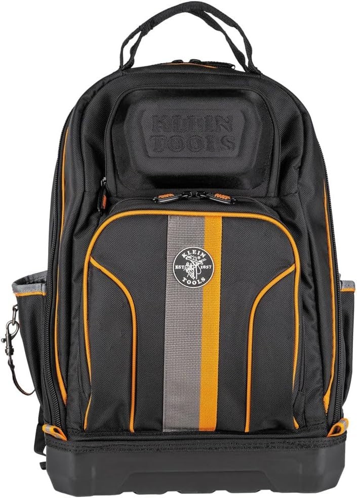 Extra-Large Electrician Tool Backpack, 40-Pocket Jobsite Bag**