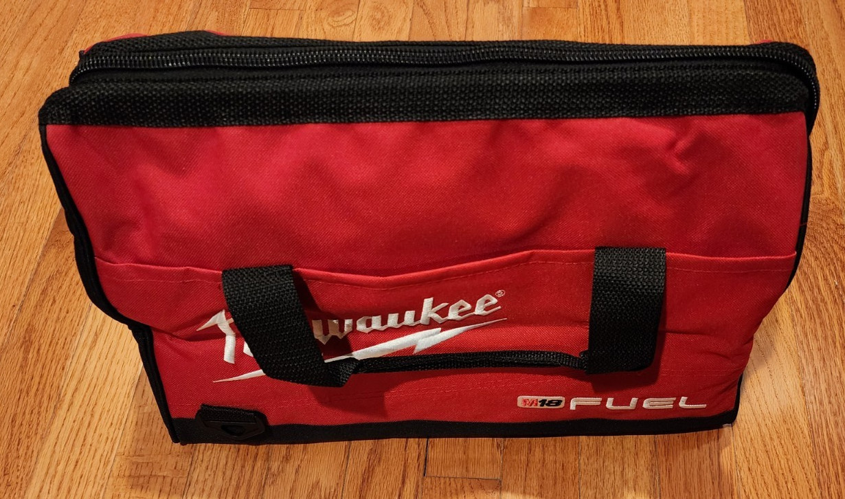 Milwaukee M18 FUEL 16″ Heavy Duty Canvas Tool Bag (16 x 9 x 10) w/ 6 Pockets