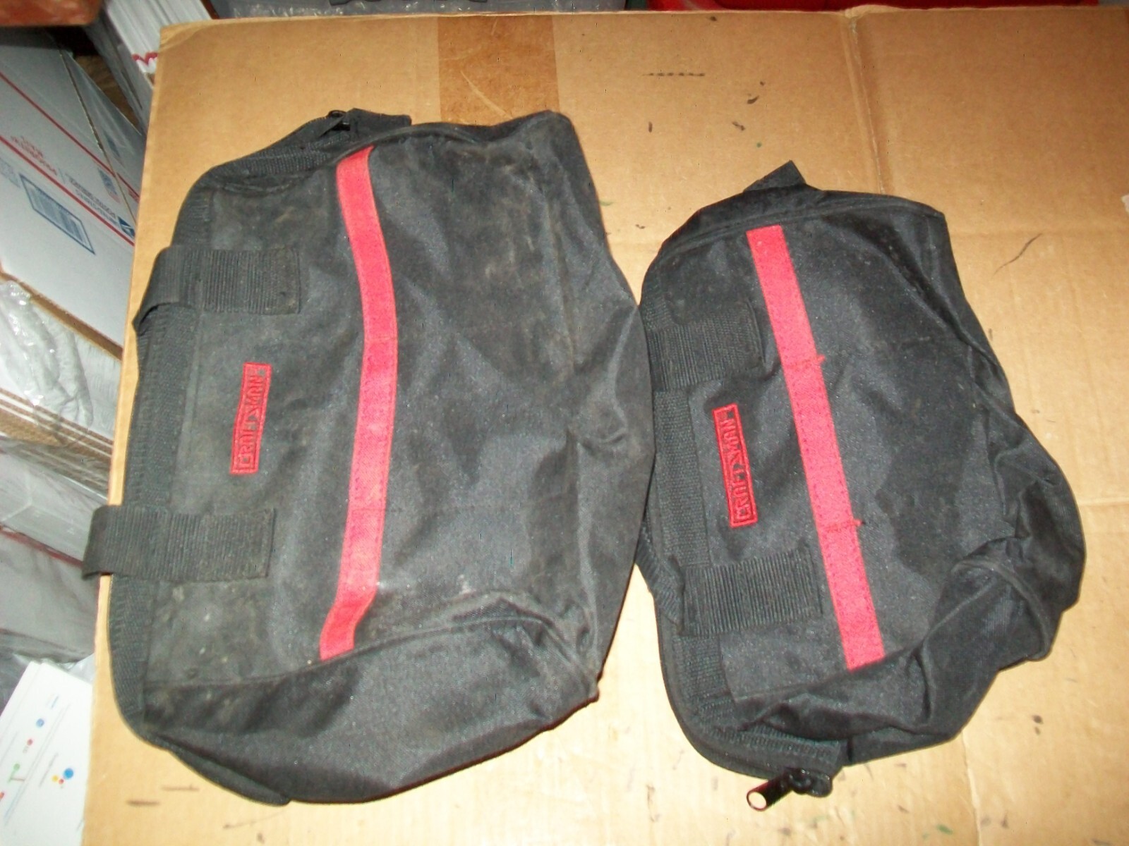 1 Of Vintage Craftsman 40558 Canvas Utility Tool Bag Set 10″ & 11″