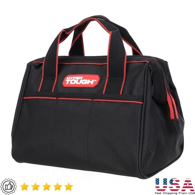 12 Inch Tool Bag Durable Organizer W/ Zipper Closure & External Pockets New