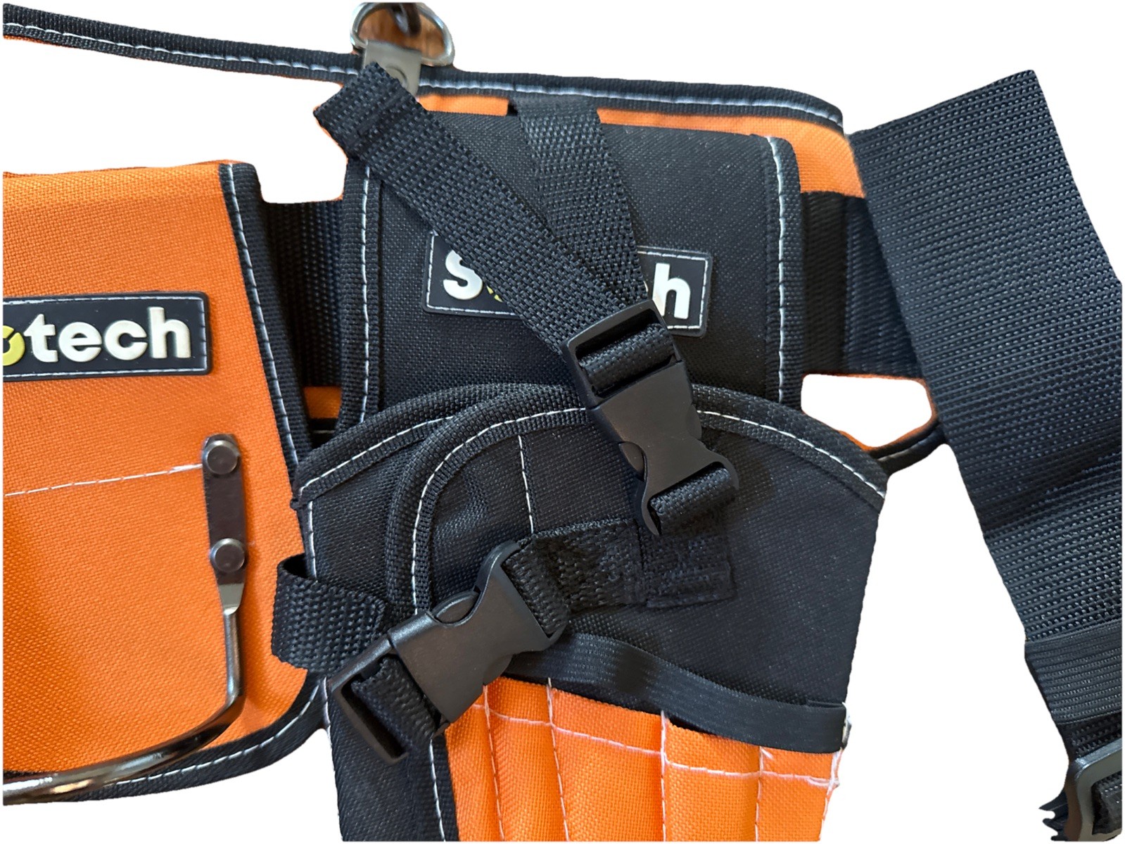 S.O.Tech Tool Carrier Belt w/ Harness & Pouches NWOT Orange Tactical Rig