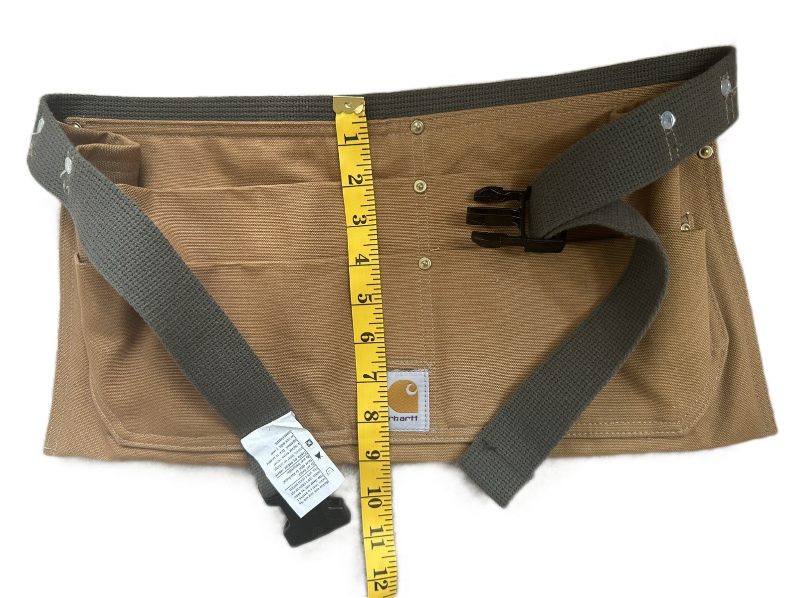 Carhartt Size L/XL Duck Canvas Waist Apron Adjustable Tool Utility Belt Durable