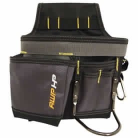 AWP Mini Carpenter Tool Pouch | Water-Resistant 1 Pack, Gray