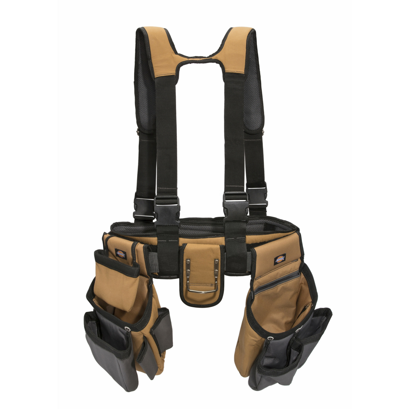 Dickies 4 Pc Tool Belt Carpenter Suspender Strap Holster Pocket Pouch Framer Rig