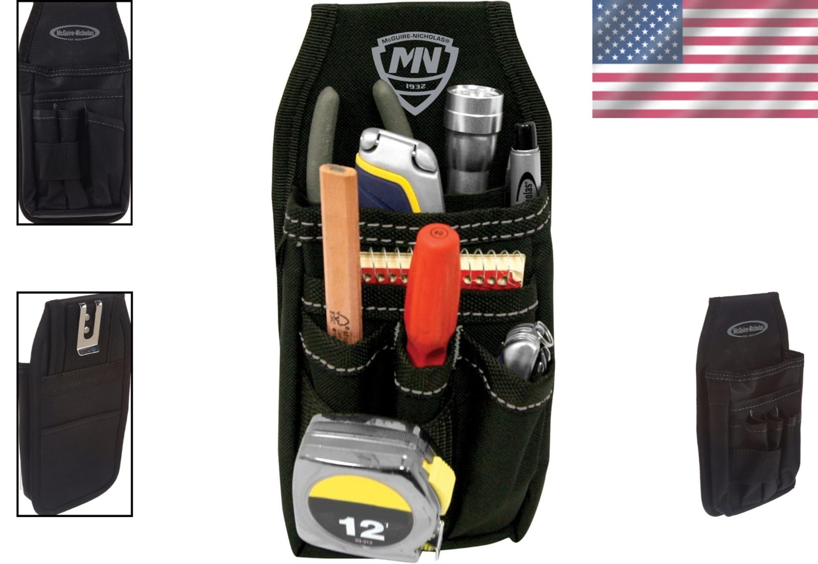 Versatile Mini Nylon Tool Pouch for Efficient Organization – 5 Pocket Design