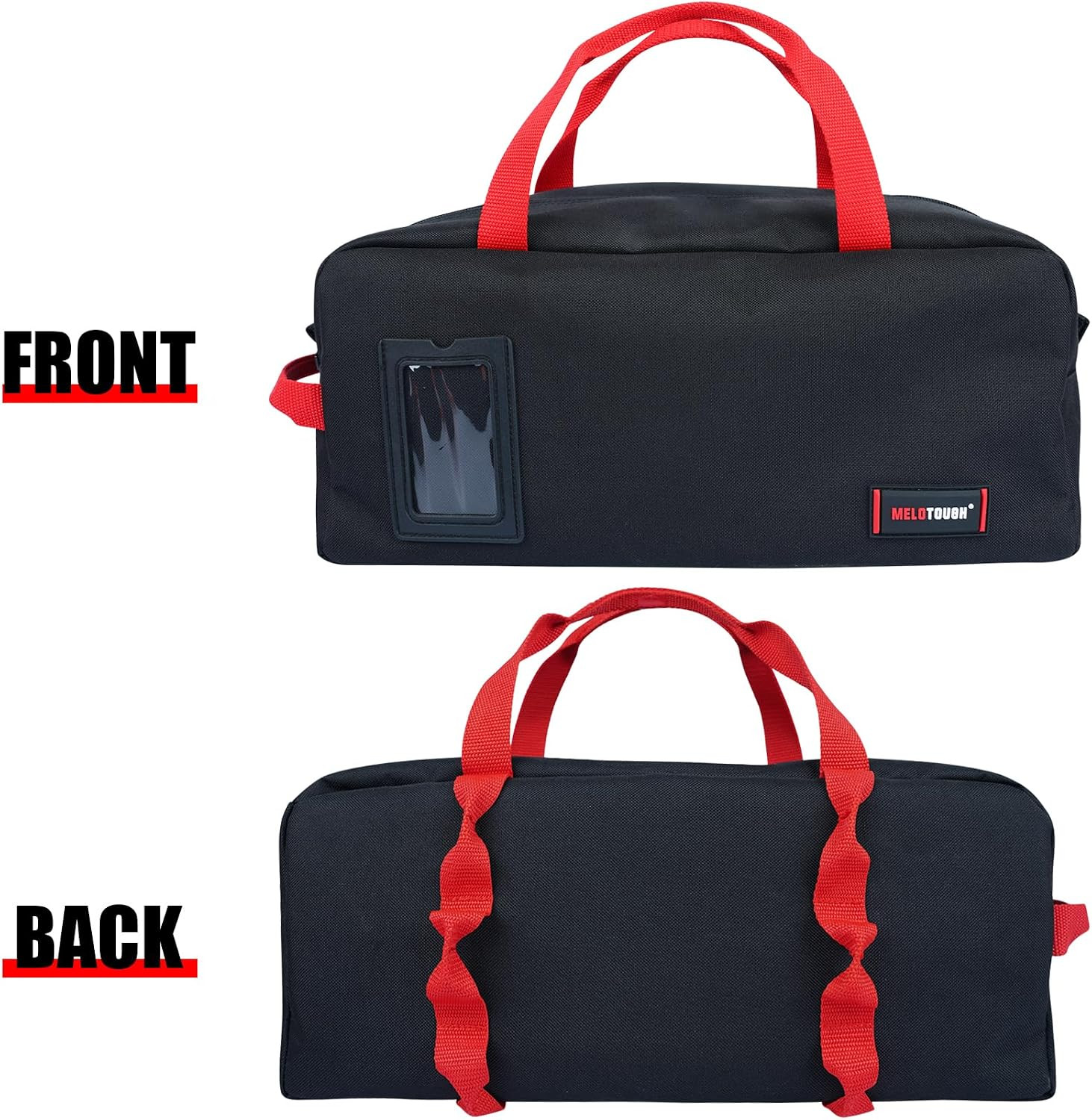 16 Inch Tool Bag Canvas Tool Tote Bags with Zipper Heavy Duty Portable Tool Bag