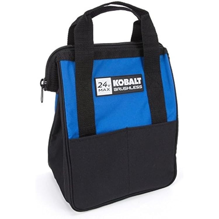 Kobalt Impact Wrench Power Drill Tool Bag 24V Max Heavy Duty Zippered 10″x6″x12″