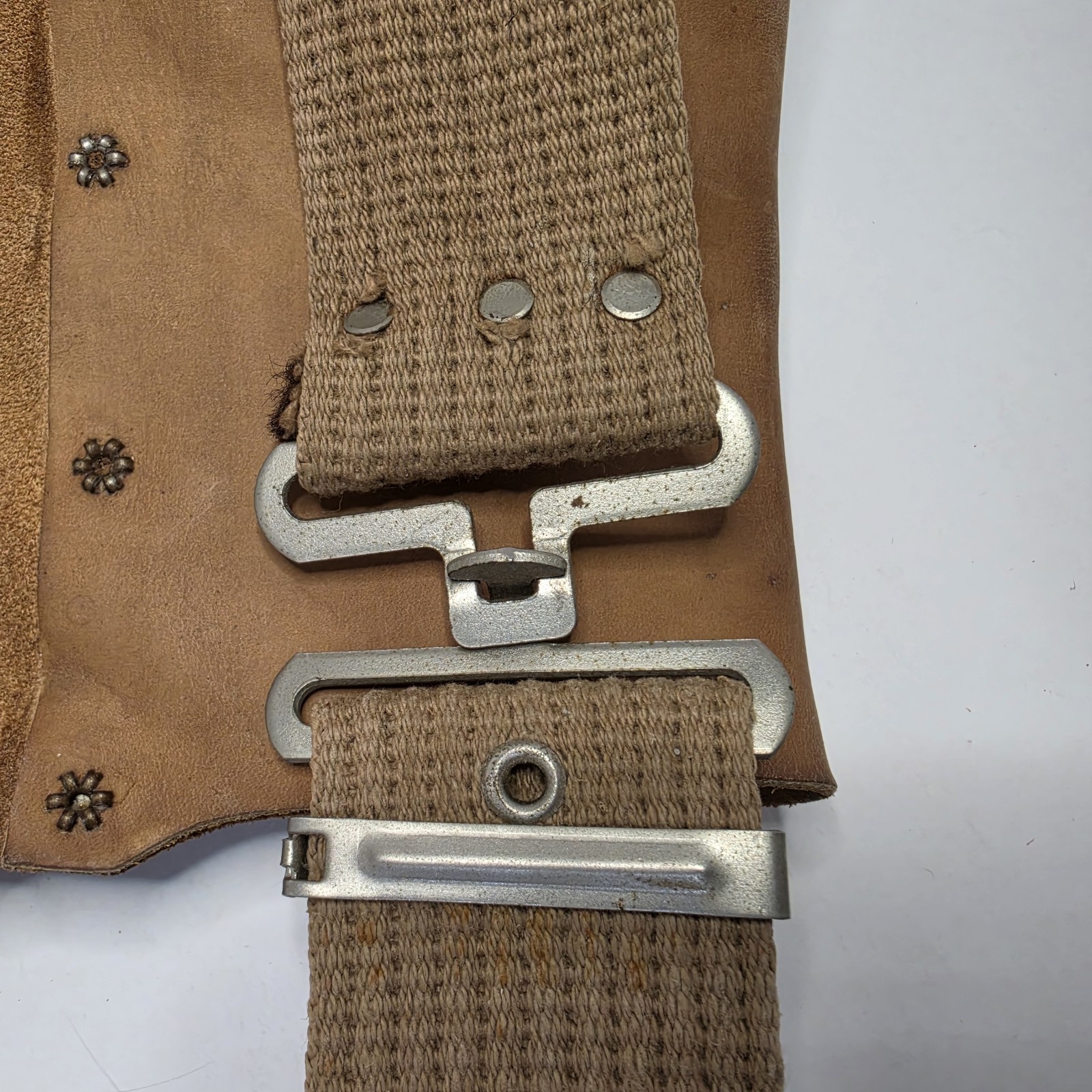 Vintage Nicholas Leather Tool Pouch Made In USA McGuire Heavy Duty 403 823