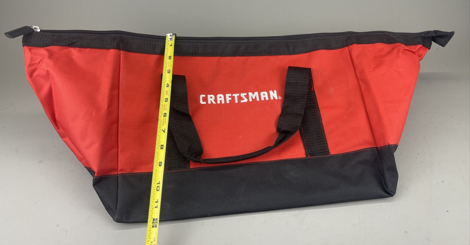 Craftsman 18” x12″ Red And Black Large Tool Bag With Handle