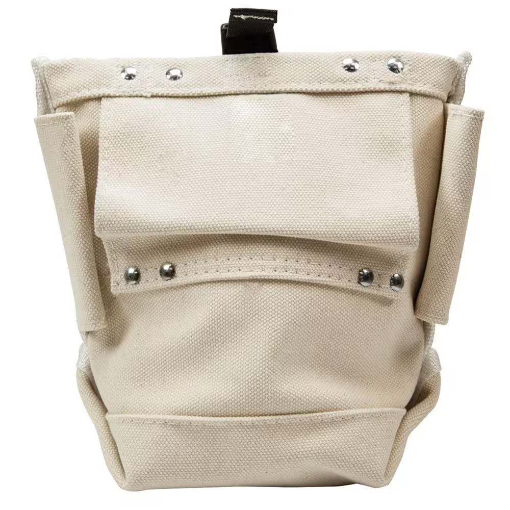9.5 in. Bull-Pin and Canvas Bolt Tool Bag with Connection Points