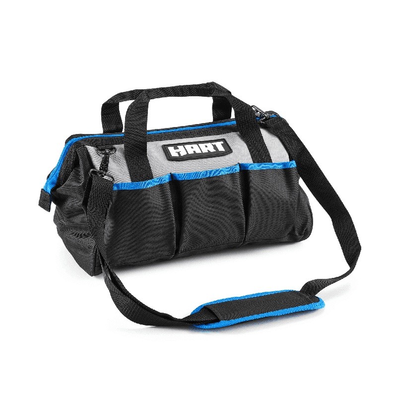 Durable 16 Inch Water Resistant Tool Bag W/ Padded Shoulder Strap 10 Pockets New
