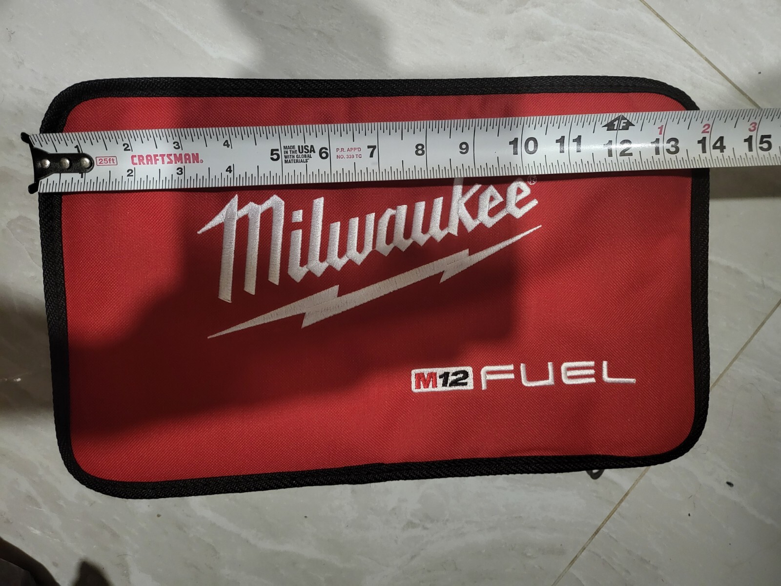 New Milwaukee Fuel M12 14” x 9” x 3” Heavy Duty Contractors Tool Bag