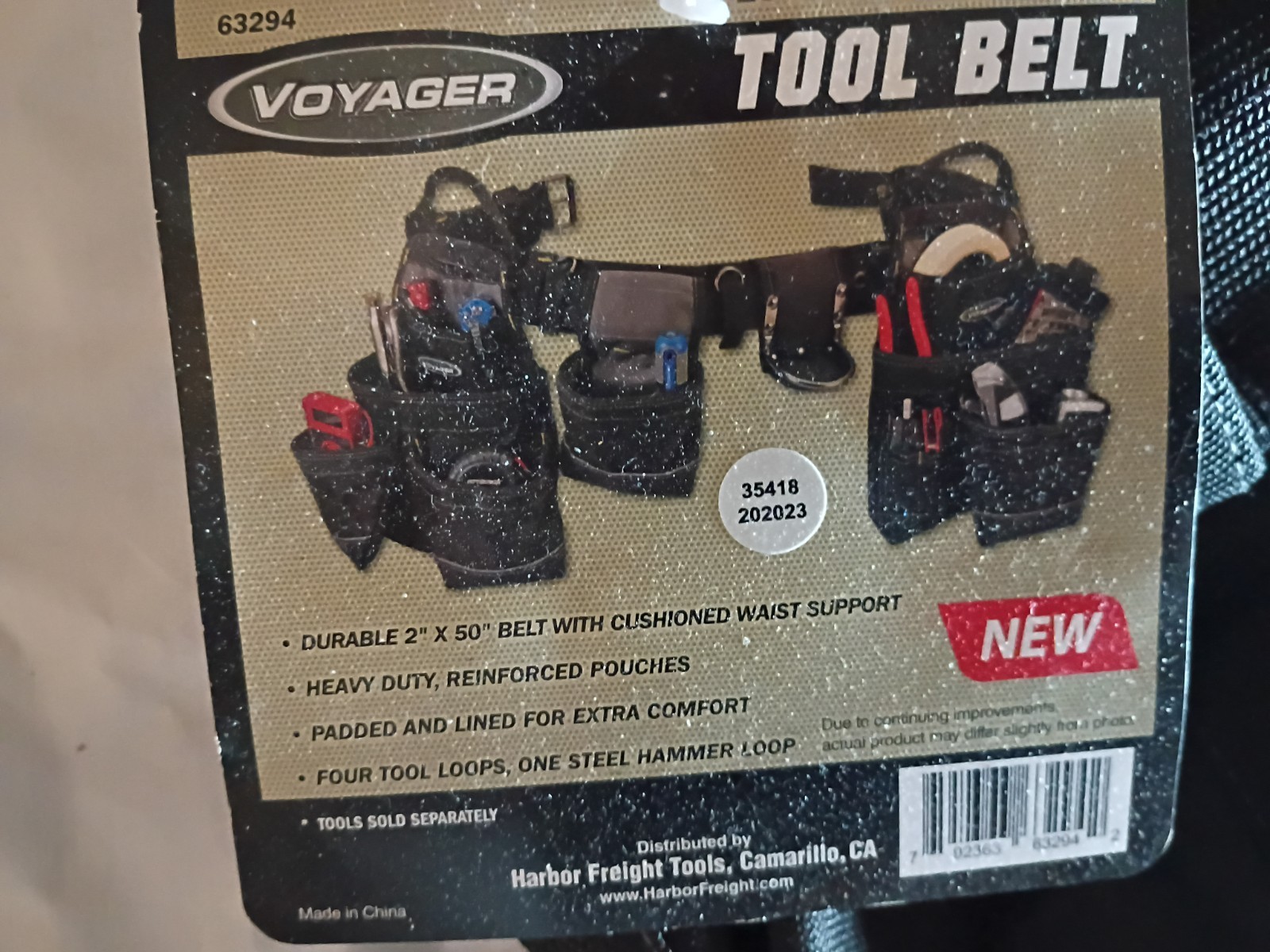 NEW Voyager 18 Pocket Heavy Duty Tool Belt – 63294 – FREE SHIPPING