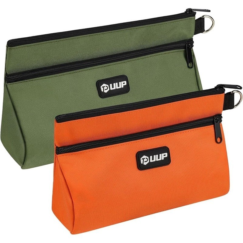 Heavy Duty Tool Pouch Waterproof Oxford Fabric Dual Compartment EDC Bag New