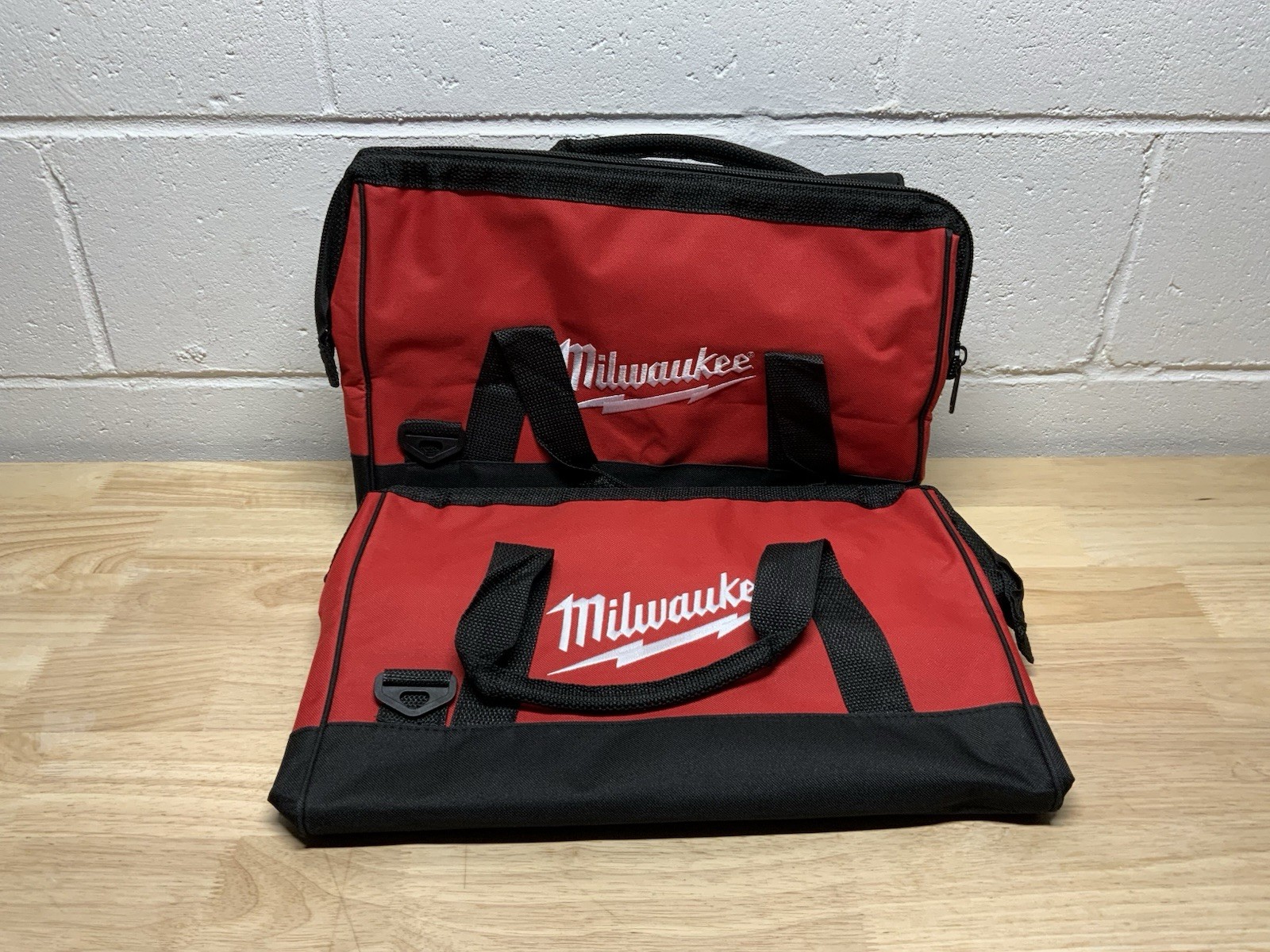 New Milwaukee 16″x10x10 Heavy Duty Canvas Tool Bag W Pockets – SET OF TWO