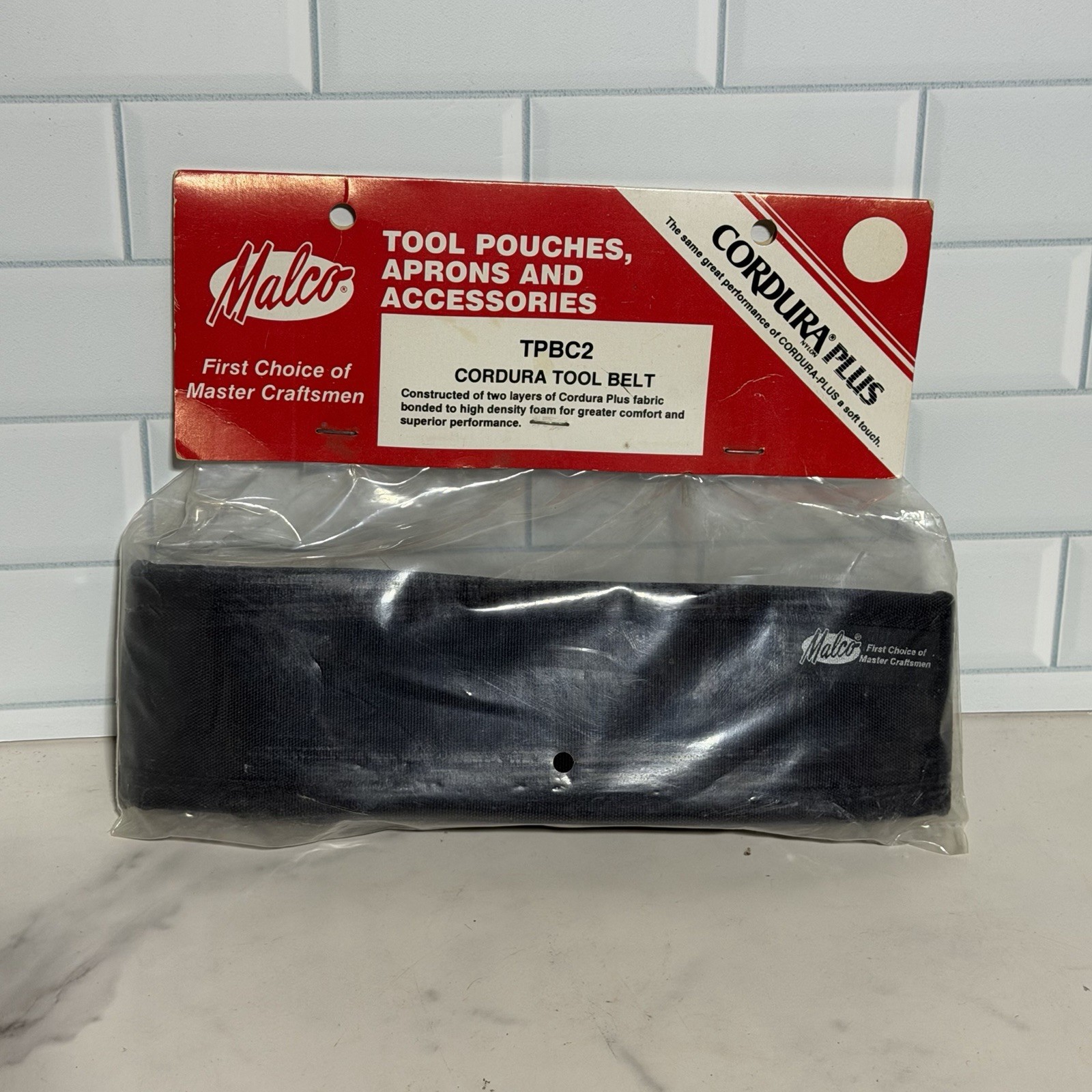 Malco Cordura Plus Tool Belt NEW NOS TPBC2 Adjustable Waist Size