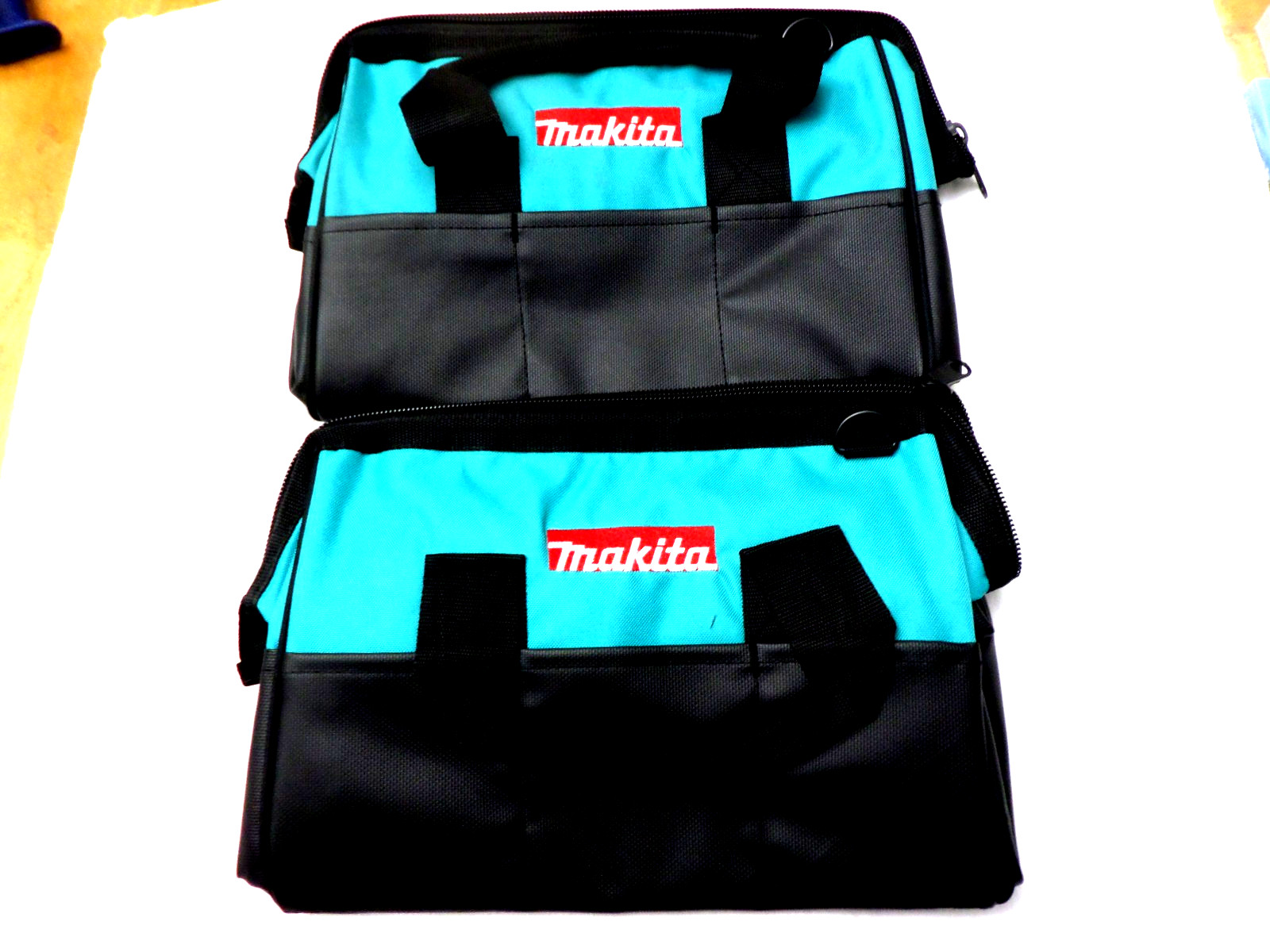 2- New Makita 831253-8 Contractor Tool Bag 14” Heavy Duty Zipper Shoulder Strap