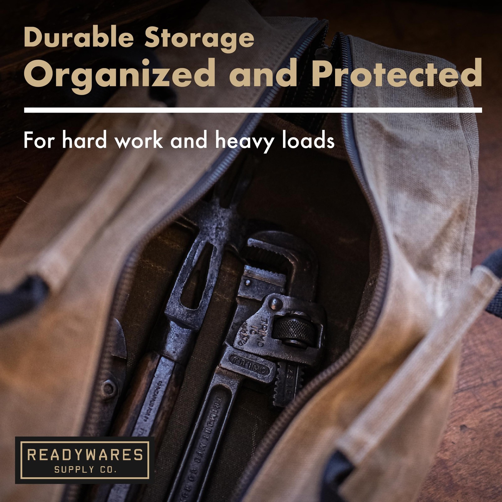 Readywares 20″ Utility Bag Waxed Canvas Large Heavy Duty Tool Bag