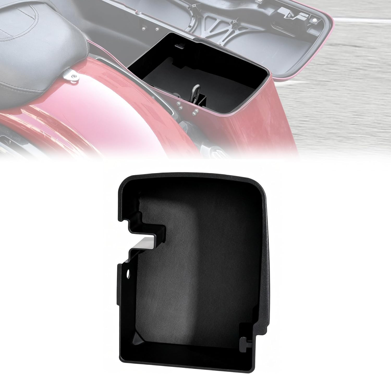 Rear Hard Saddlebag Tray Organizer Tool Box Saddle Bag Organizer Tray Top Shelf