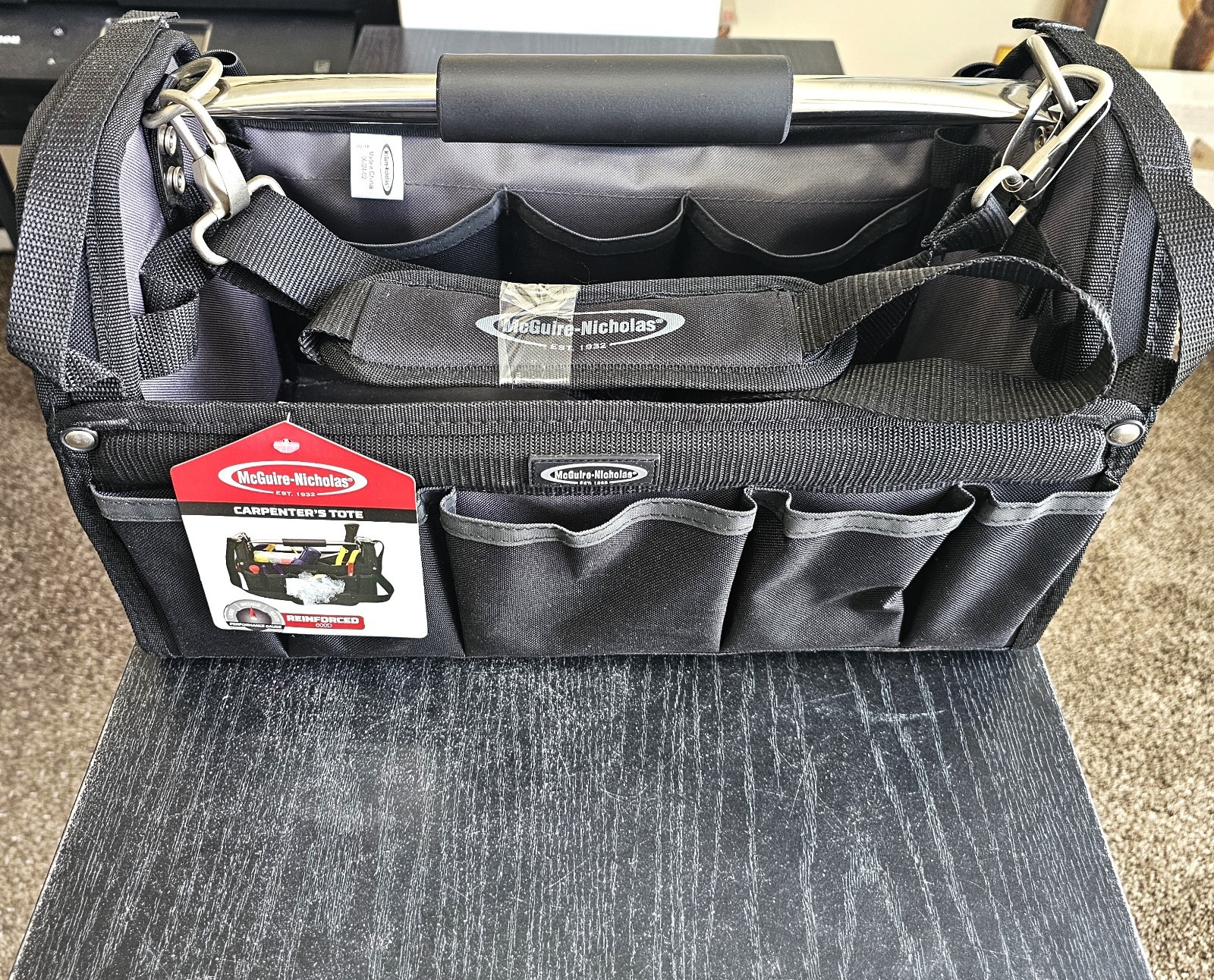 McGuire-Nicholas, Carpenter’s Tote, Plumber’s Tool Organizer 16″ 22217-1 NEW
