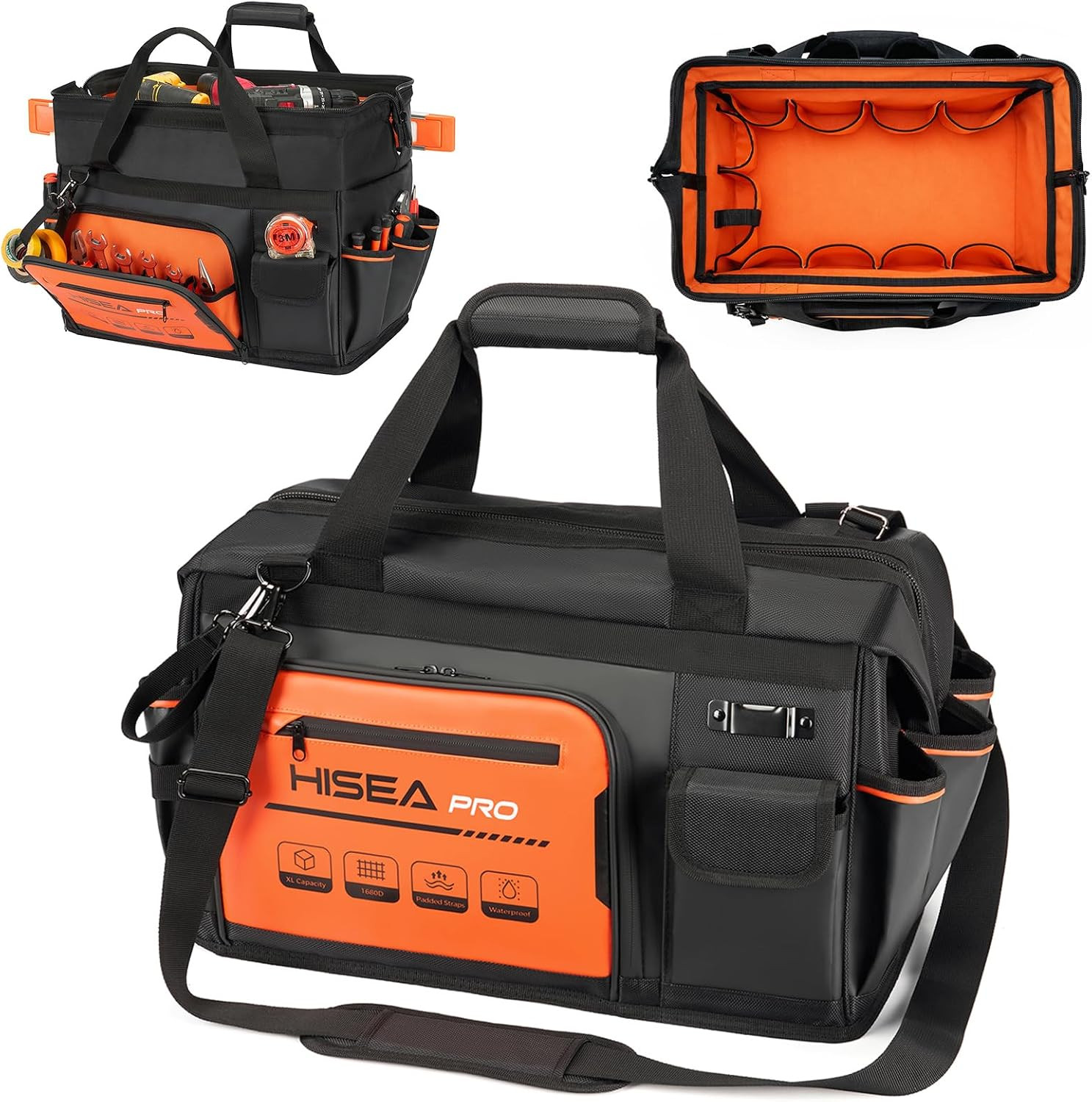 Tool Bag, 18-Inch Tool Tote, 29 Pockets Waterproof Tool Organizer Bag | Professi
