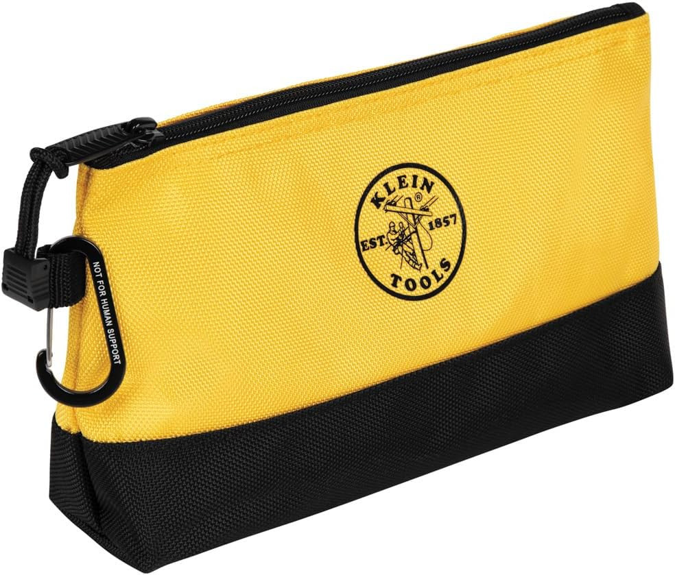 55569 Stand-Up Zipper Bag Tool Pouch with Carabiners, Reinforced