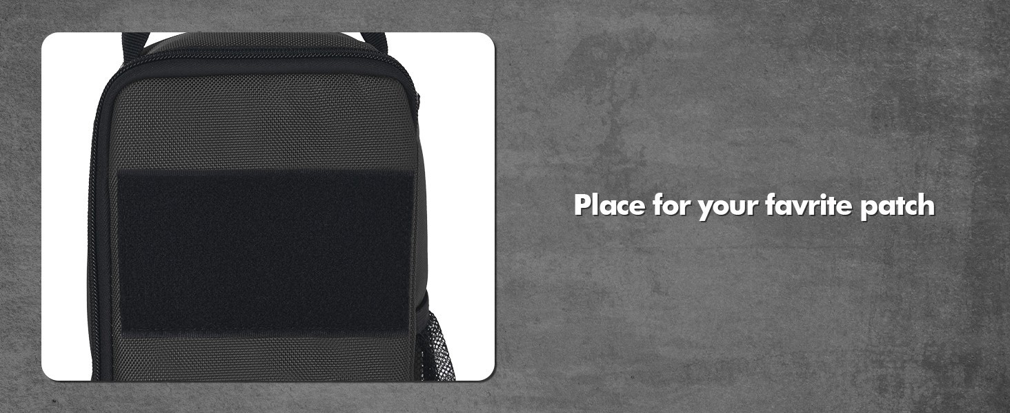 Small Tool Bag Pouch for Men W/Multiple Pockets, Waterproof, Heavy Duty, Black