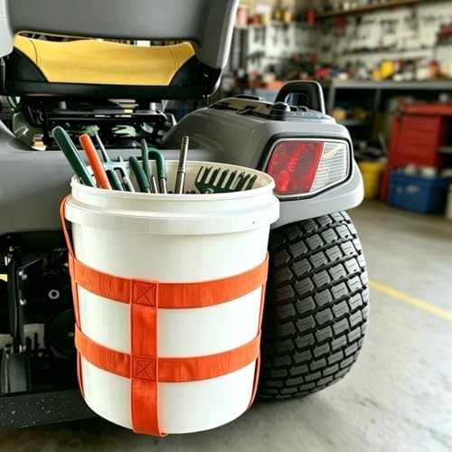 8-Pack Bucket Sling for 5-Gallon Bucket, 1.6-Inch Nylon Webbing, 300 lbs, Orange