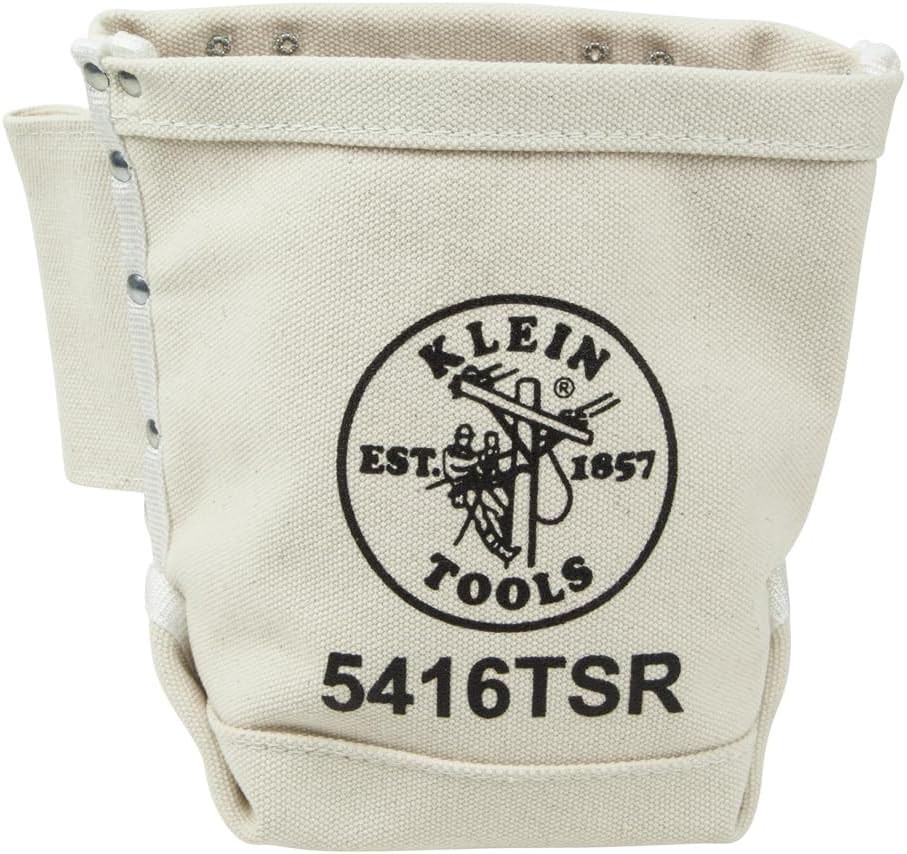 Klein Tools 5416TSR Tool Bag, Bolt Bag with Bull Pin Loops and Drain Holes, Stur