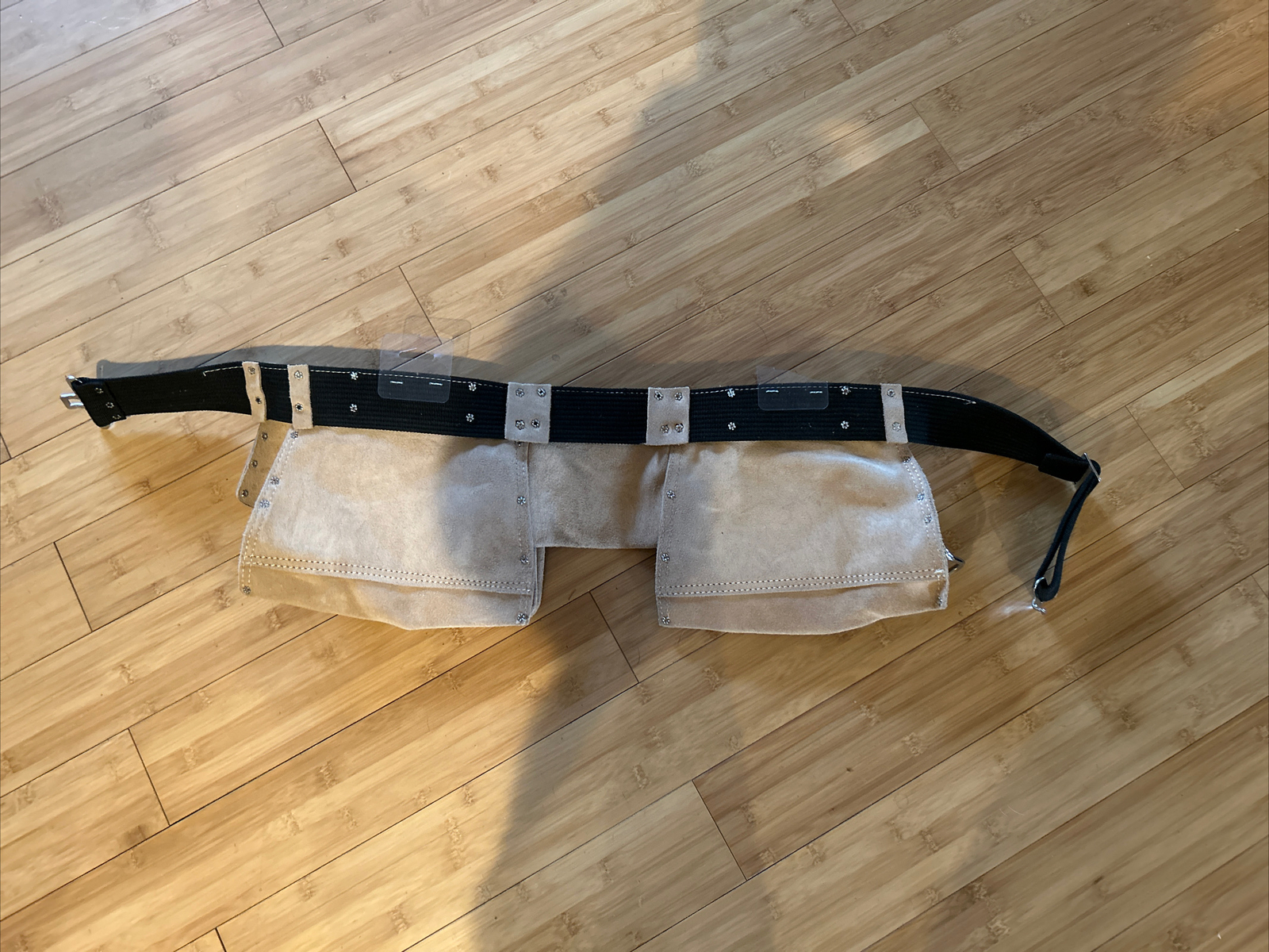 Clc Work Gear I427x Tan Leather Work Belt, 12 Pockets