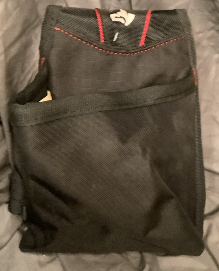 Husky Pocket Utility Holster Tool Belt Storage Pouch Holder 5″ x 9.5″ Black