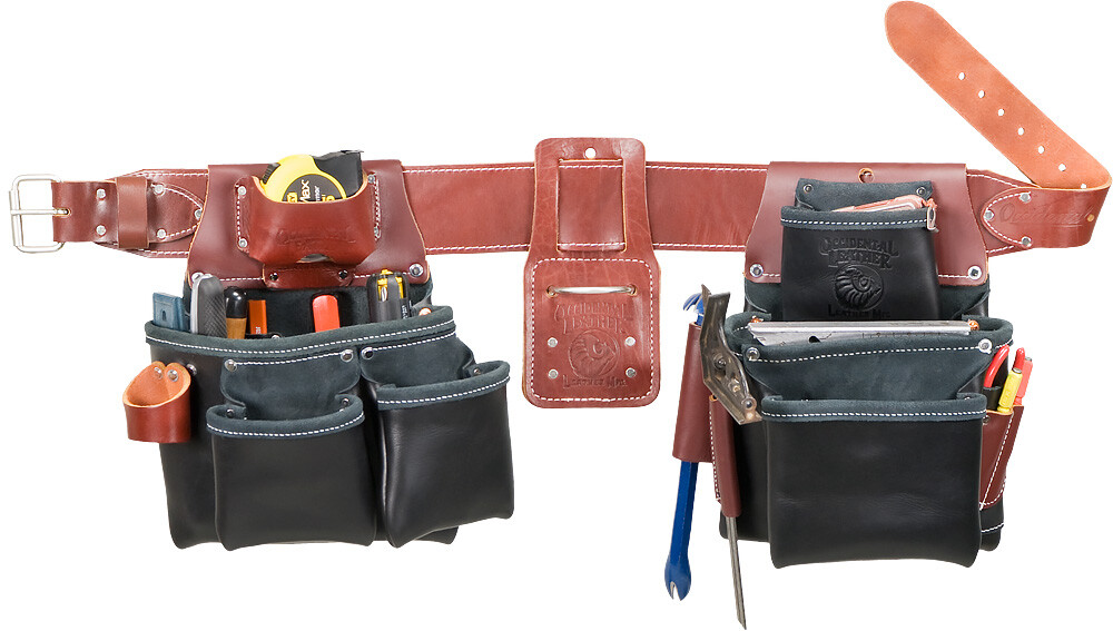 Occidental Leather B5080DBLH Black Pro Framer Framing Tool Bag Set CHOOSE SIZE