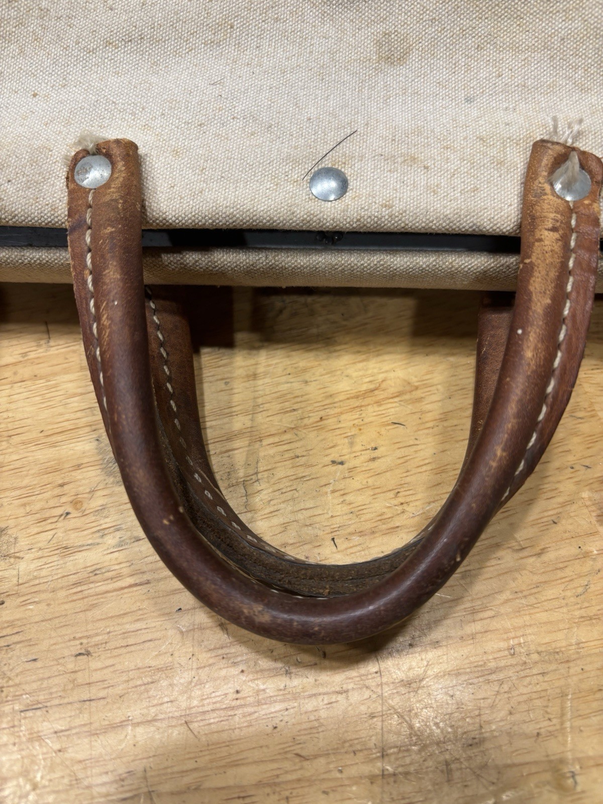 Vintage Klein Tools Lineman Bag 5102-16 Canvas Leather USA
